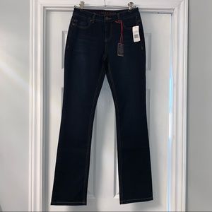 LIVERPOOL JEANS COMPANY SADIE STRAIGHT LEG JEANS mid rise SIZE 2 NWT blue